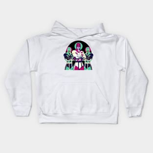 Great heroes of the universe Kids Hoodie